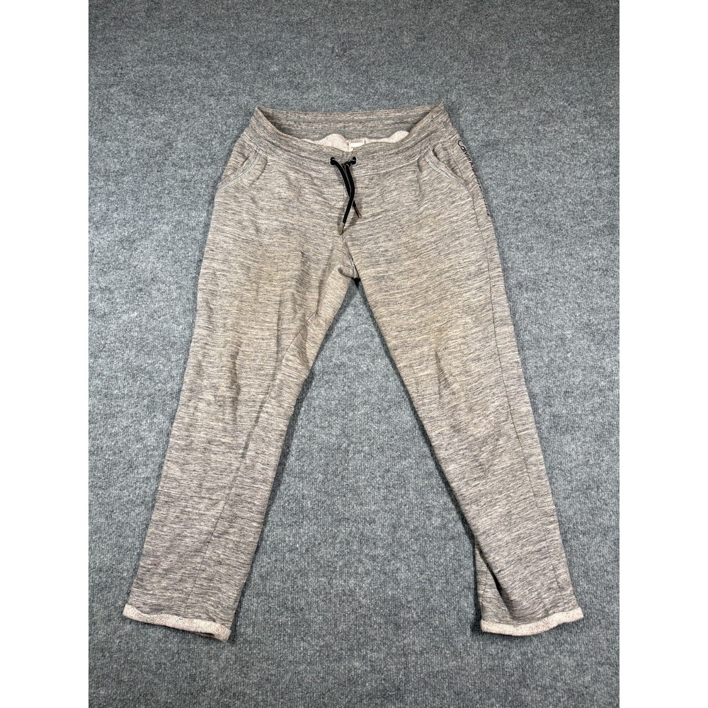 Calvin Klein Performance Sweatpants Womens Medium Gray Space Dye Fleece Lined